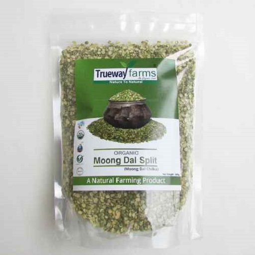 MOONG DAL SPLIT (MOONG DAL CHILKA), 100% ORGANIC, 100% NATURAL